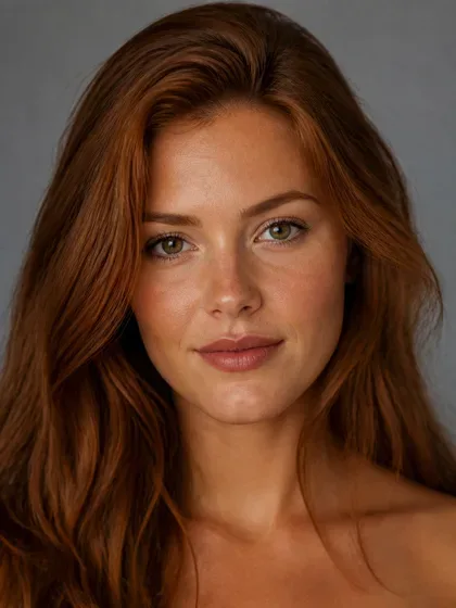 Portrait with warm undertone skin