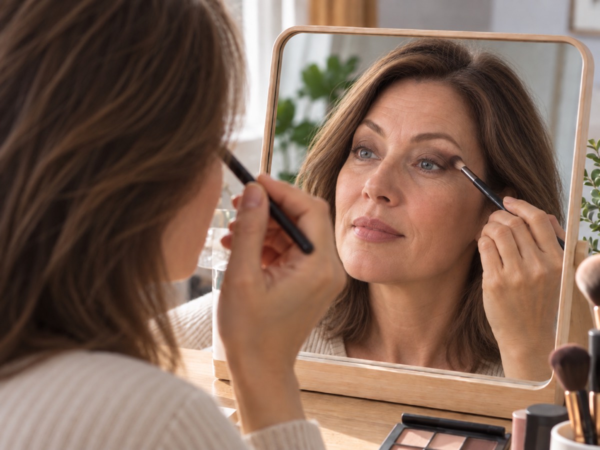 Makeup Placement and Visible Eyelid Space